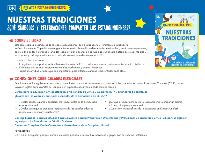 Lesson Plan: Nuestras tradiciones (Our Traditions) (My American Story)