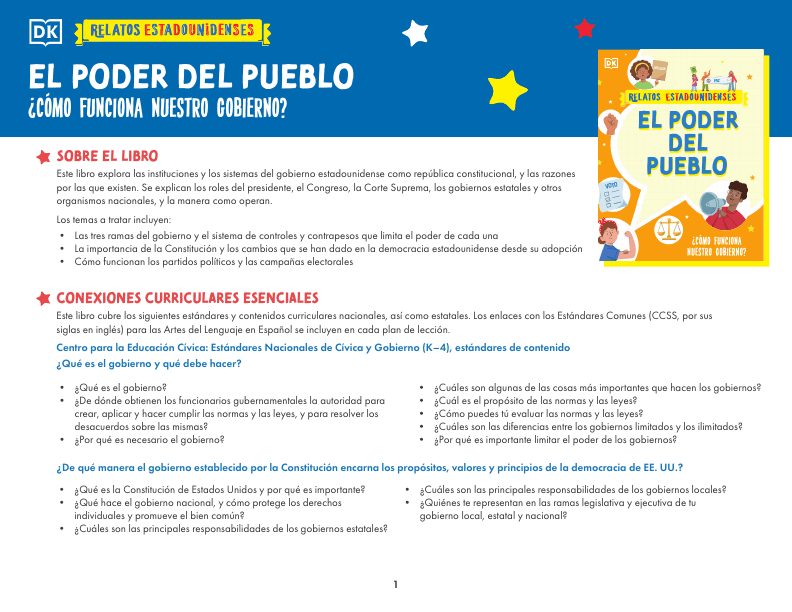 Lesson Plan: El poder del pueblo (Power for the People) (My American Story)